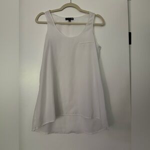 White Sleeveless Top